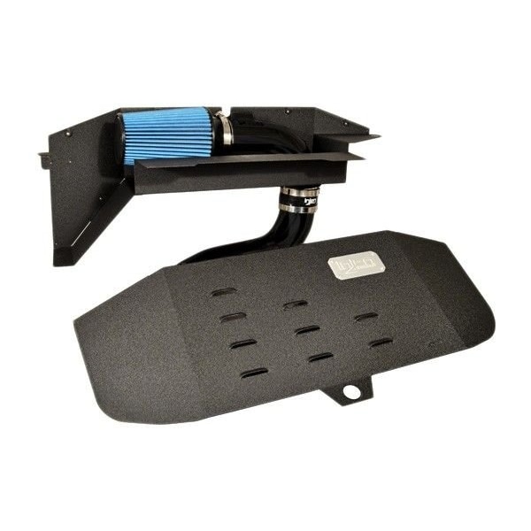 Injen Short Ram Intake System Wrinkle Black Aluminum Tube Blue Dry Media Filter With Air Box With Scoop SP1122WB - main